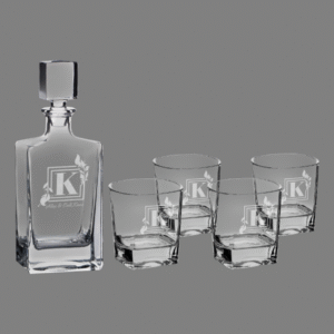 DCS351S - Rectangle Decanter & Glass Set
