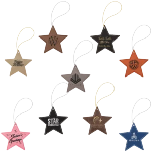 Leatherette Star Ornament