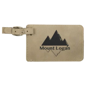 4.25" x 2.75" Leatherette Luggage Tag