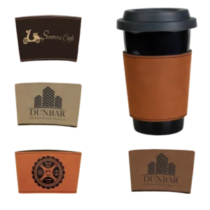 3" Leatherette Mug Sleeve