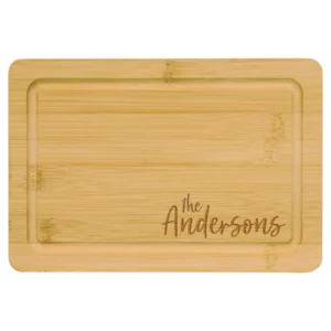 Bamboo Cutting Board with Drip Ring