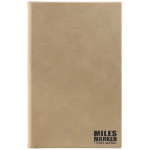 5 3/8" x 8.25" Leatherette 110 Page Bound Journal with Ribbon Bookmark