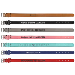 23" x 1" Leatherette Dog Collar