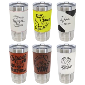 20 oz. Leatherette Sport Tumbler with Slider Lid